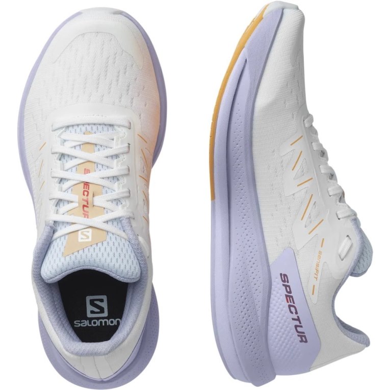 White / Lavender Salomon Spectur Women's Running Shoes | IE YB5693